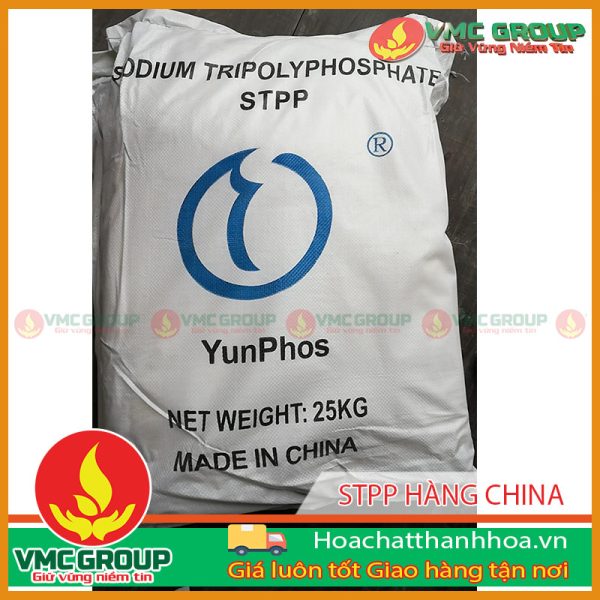 Sodium tripoly phosphat (STPP) 99%, Na5P3O10, Trung Quốc, 25kg/bao