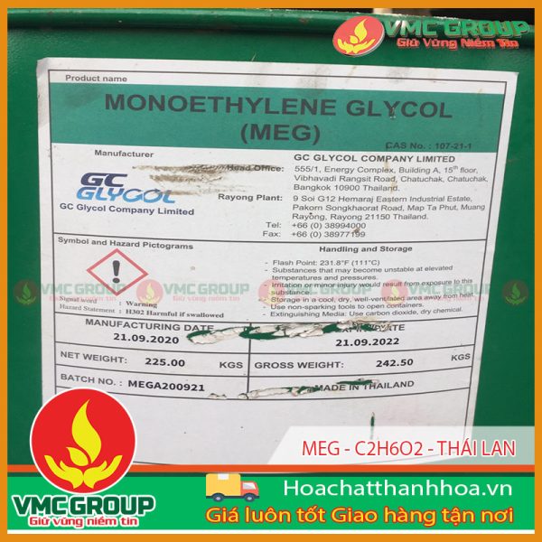 MEG-MONO ETHYLENE GLYCOL-C2H6O2