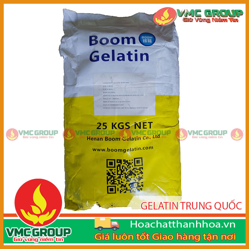 GELATIN GELATINE DÙNG TRONG THỰC PHẨM BLOOM A250 TQ HCVMTH HÓA